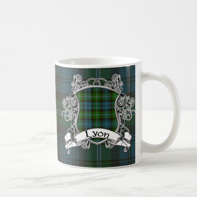 Taza De Café Escudo del tartán de Lyon (Derecha)