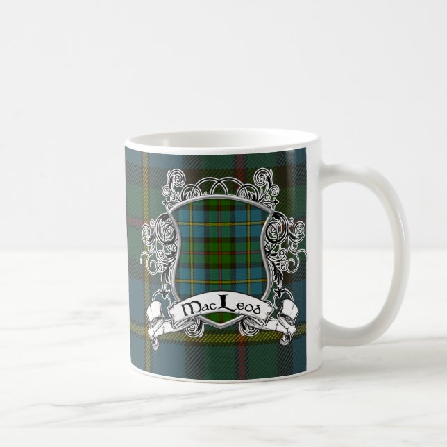 Taza De Café Escudo del tartán de MacLeod (Derecha)