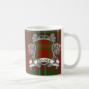 Taza De Café Escudo del tartán de Scott
