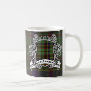 Taza De Café Escudo del tartán de Stephenson