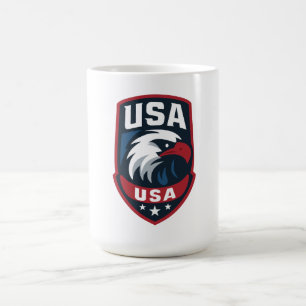 Taza De Café ESCUDO Deportivo Eagle de Estados Unidos