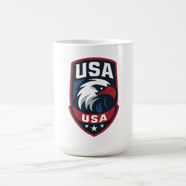 Taza De Café ESCUDO Deportivo Eagle de Estados Unidos (Centro)