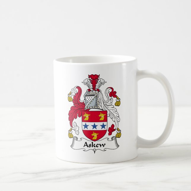 Taza De Café Escudo oblicuo de la familia (Derecha)