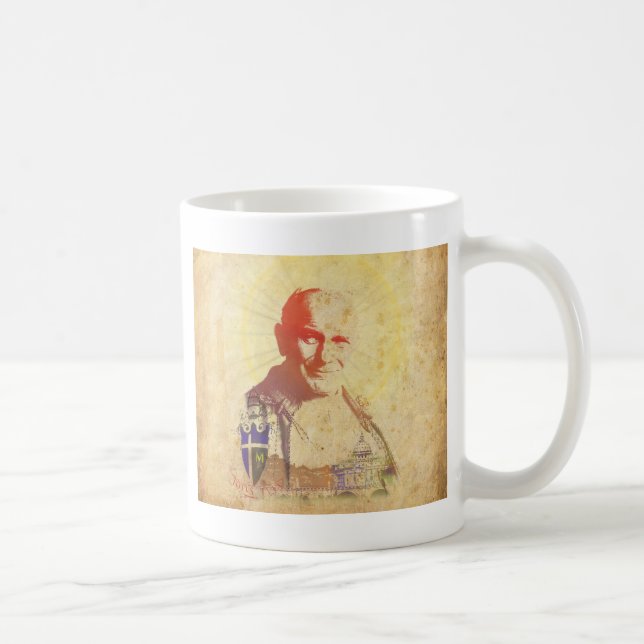 Taza De Café Escudo papal de Juan Pablo II (Derecha)
