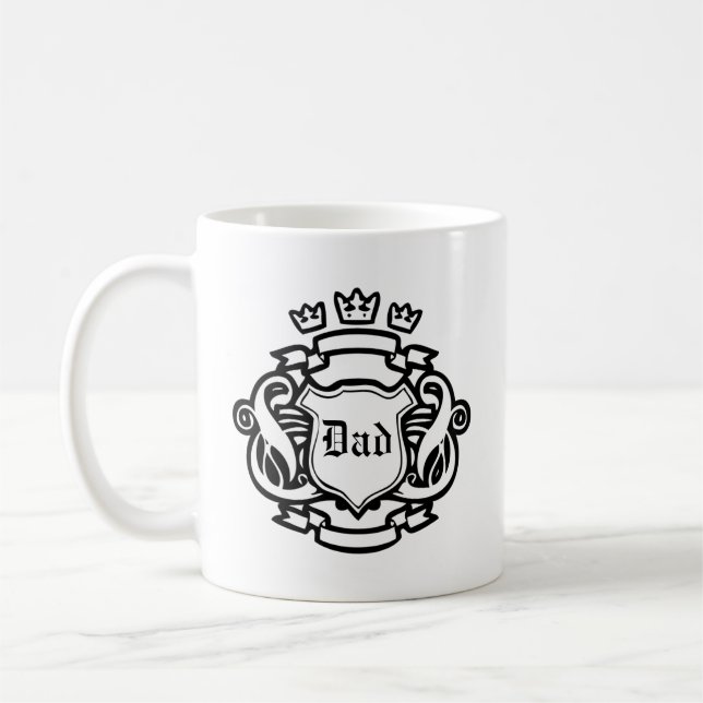 Taza De Café Escudo real del papá (Izquierda)