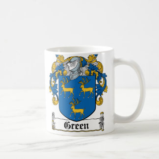 Taza De Café Escudo verde de la familia