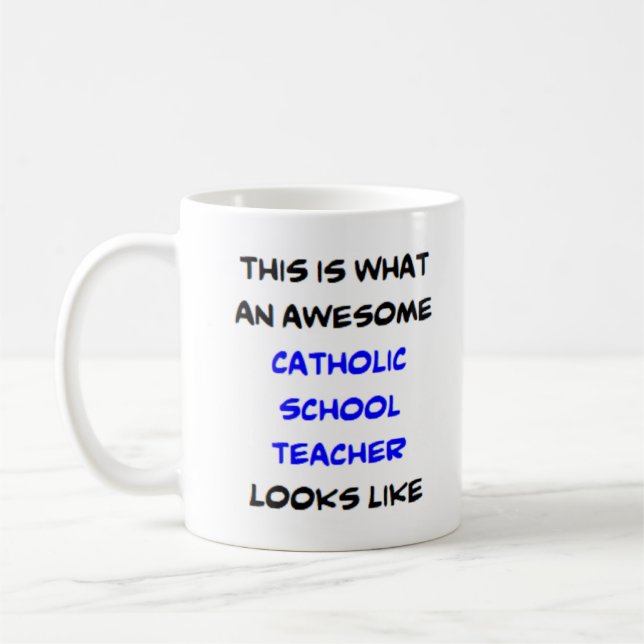 Taza De Café escuela católica de profesores, impresionante (Izquierda)