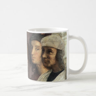Taza De Café Escuela de Atenas por Raphael, Renacimiento Vintag