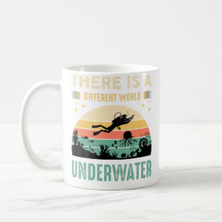 Taza De Café Escuela de buceo con esnórkel Buceador de buceo co