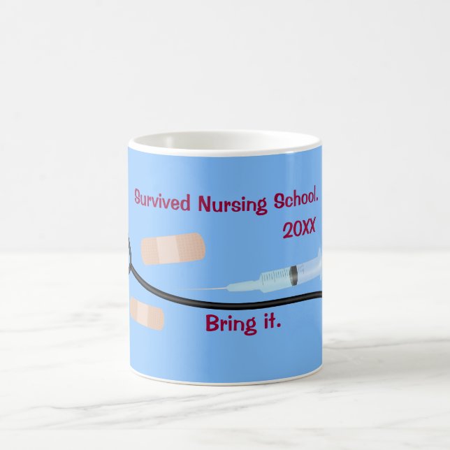 Taza De Café Escuela de enfermería sobrevivida (Centro)