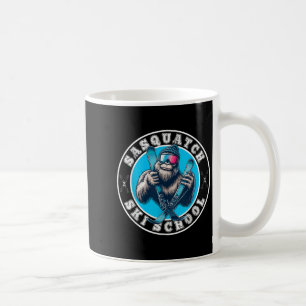 Taza De Café Escuela de Esquí Sasquatch Divertido Bigfoot Esquí