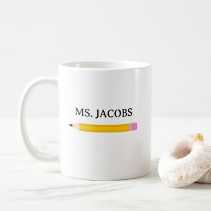 Taza De Café Escuela de Lápiz de Regalo de Maestros