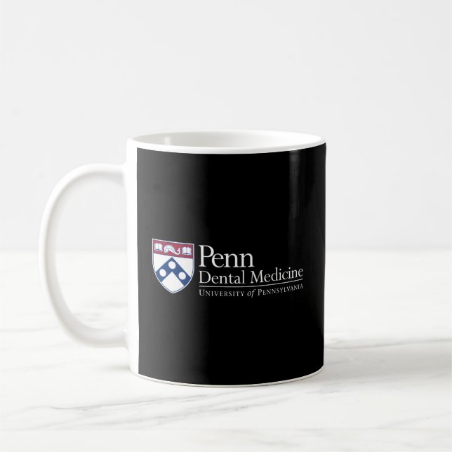 Taza De Café Escuela De Medicina Dental De Penn Quakers (Izquierda)