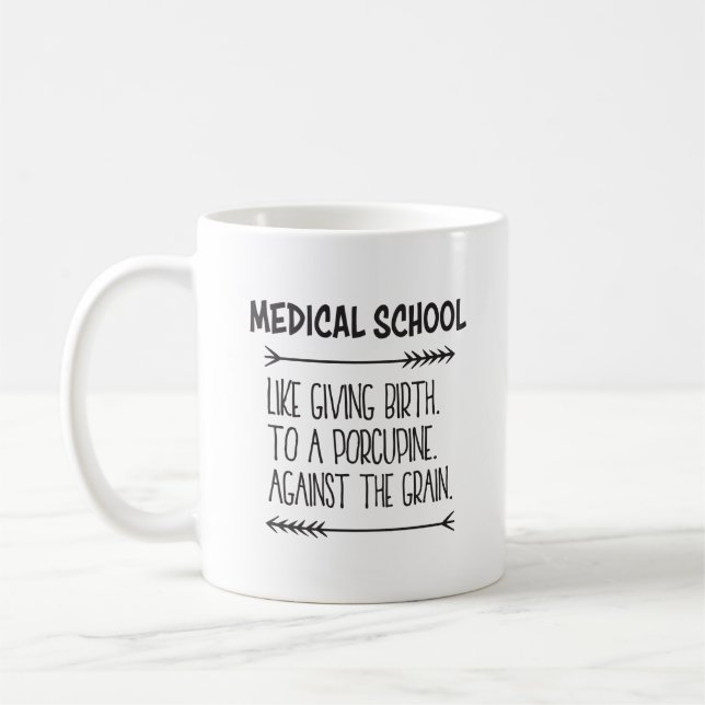 Taza De Café Escuela de Medicina Med Estudiante de Medicina Gra (Izquierda)