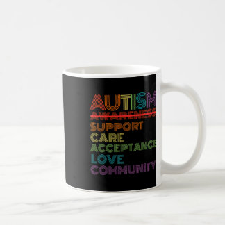 Taza De Café Escuela De Sensibilización Sobre El Autismo Retro 