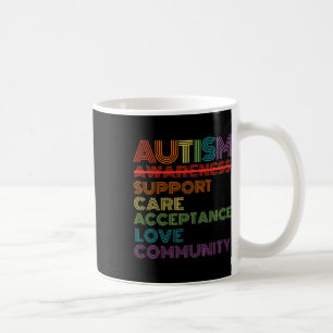 Taza De Café Escuela De Sensibilización Sobre El Autismo Retro