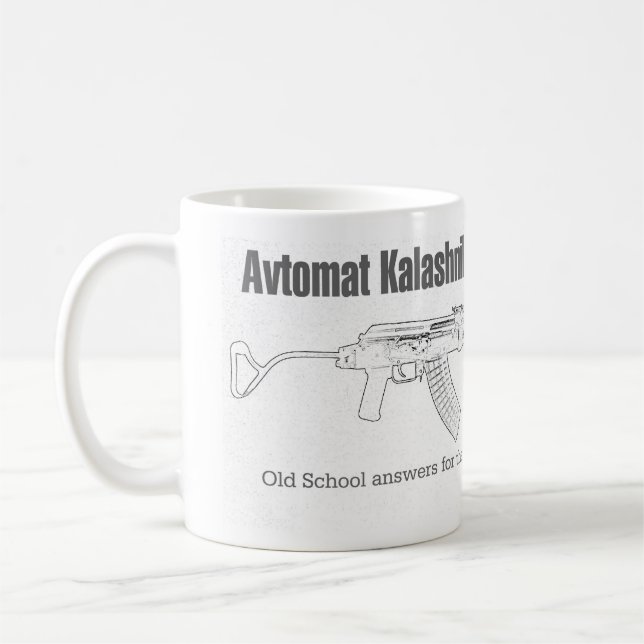 Taza De Café Escuela vieja de AK (Izquierda)