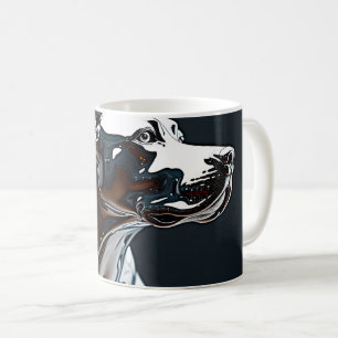Taza De Café Escultura Canina Moderna