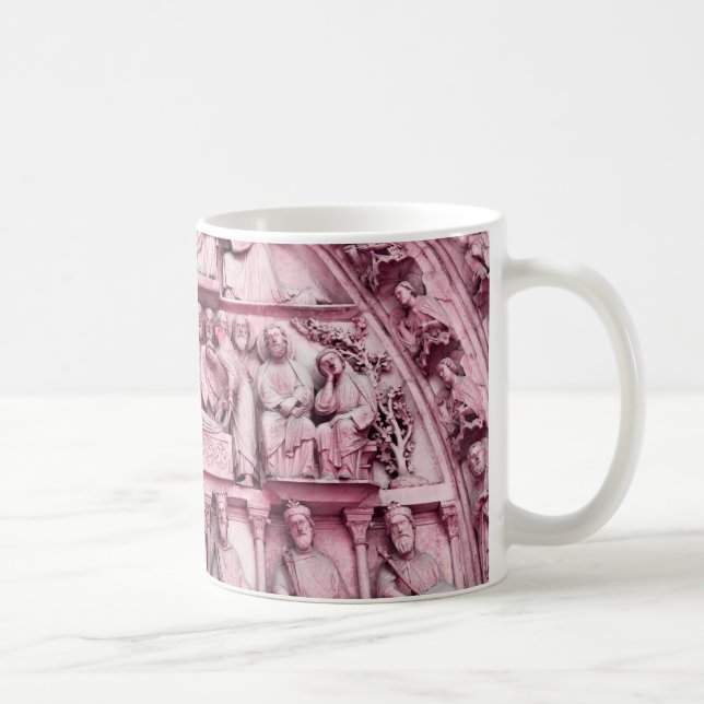 Taza De Café Esculturas históricas cristianas Notre Dame Paris (Derecha)