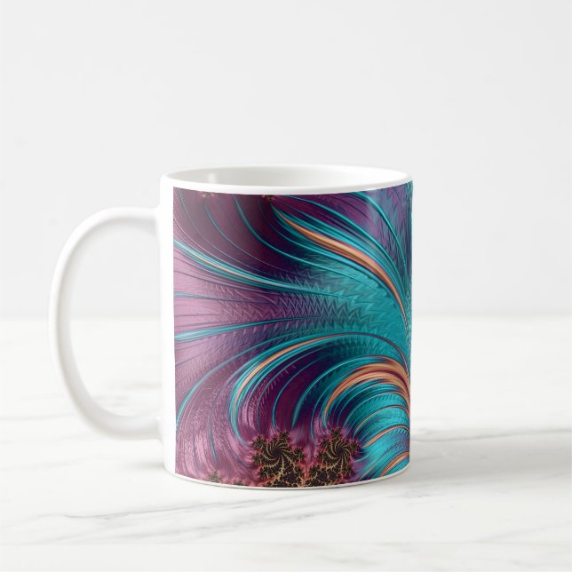 Taza De Café Escurrir unas cuantas plumas de café fractal (Izquierda)