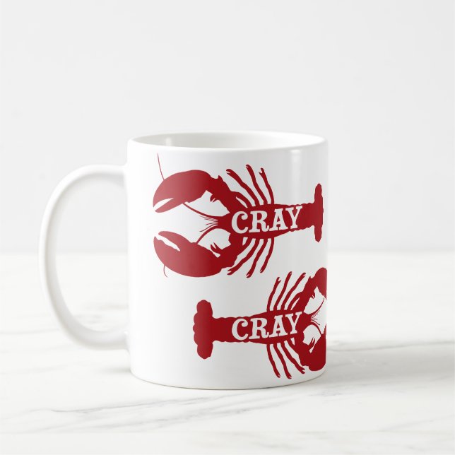 Taza De Café Ese cangrejo de Cray Cray crustáceo (Izquierda)
