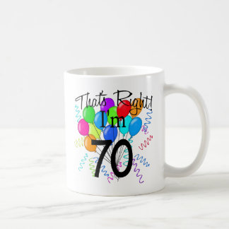 Taza De Café Ése correcto que soy 70 - cumpleaños