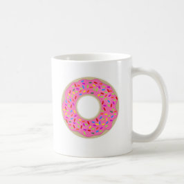 Taza De Café Ese delicioso donut rosado lindo desayuno divertid