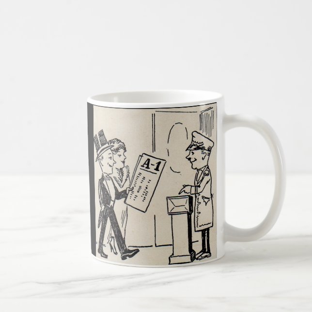 Taza De Café Ese es el personalizado de teatro Ticket - años 20 (Derecha)