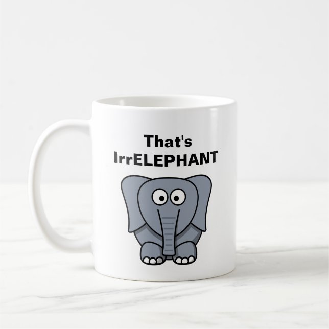Taza De Café Ése es IrrELEPHANT (Izquierda)