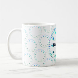 Taza De Café Ese es mi reloj de tiempo en azul