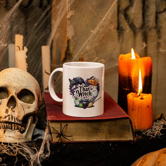Taza De Café Ese tazón de café de Brujas de Halloween (Subido por el creador)