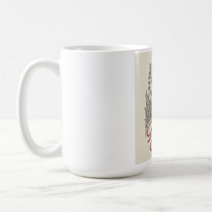 Taza De Café Esencia Natural Vintage Botánico Flor Silvestre
