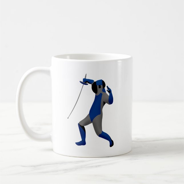 Taza De Café Esgrimidor azul (Izquierda)