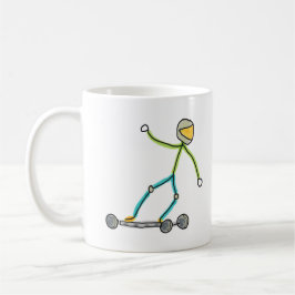 Taza De Café Esk8 Stickman