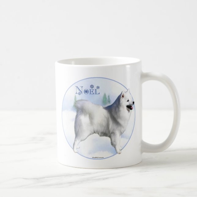 Taza De Café Eskimo Dog Noel (Derecha)