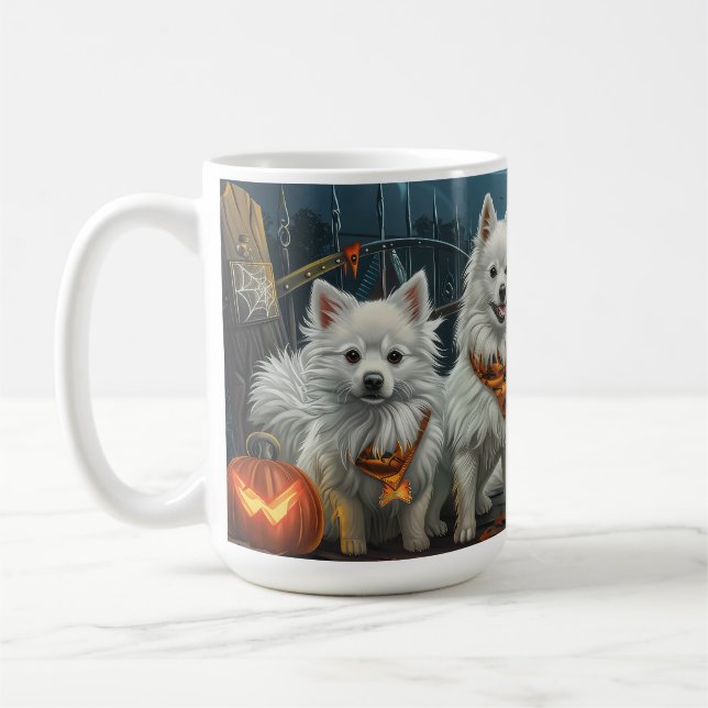 Taza De Café Eskimo Halloween Estadounidense Spooky (Izquierda)