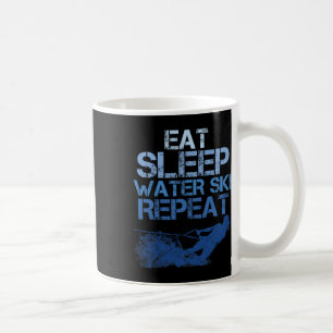 Taza De Café Eslogan de entusiasta de esquí acuático