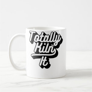 Taza De Café Eslogan de escultura de cerámica de arcilla totalm
