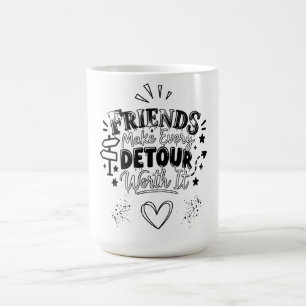 Taza De Café Eslogan de Mejores Amigos