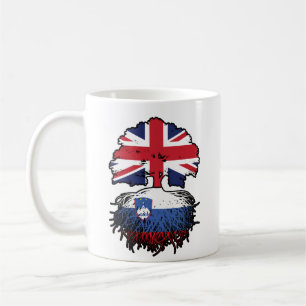 Taza De Café Eslovenia Reino Unido Esloveno Reino Unido