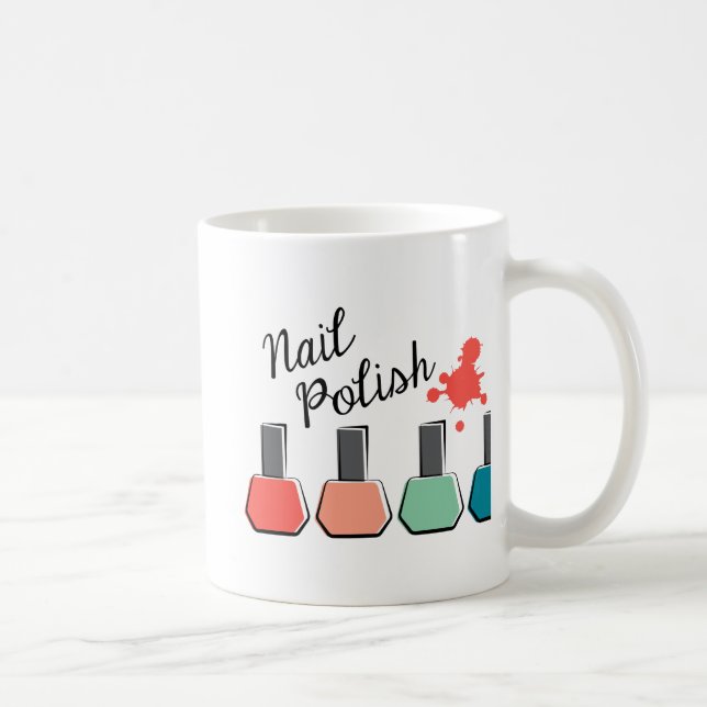 Taza De Café Esmalte de uñas (Derecha)