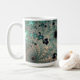 Taza De Café Esmeralda y Mandelbrot Mug de oro