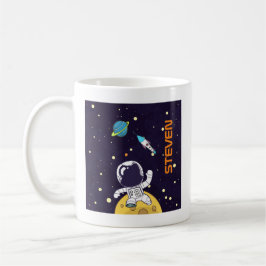 Taza De Café Espacalero explorando el espacio exterior