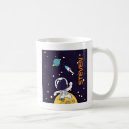Taza De Café Espacalero explorando el espacio exterior