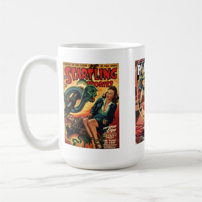 Taza De Café Espacio de retorno Alienígenas retro cultura popul (Izquierda)