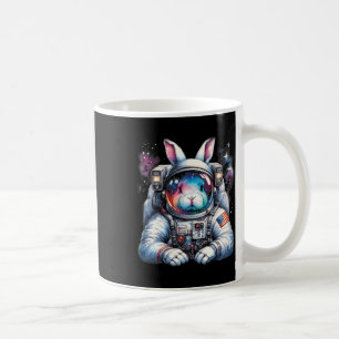 Taza De Café Espacio Divertido Para El Conejo De Pascua Externo