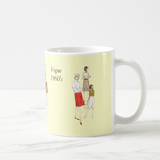 Taza De Café Espacio en blanco de los años 60 de Vogue (Derecha)