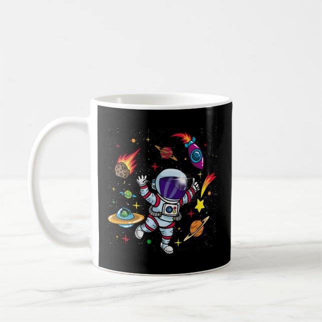 Taza De Café Espacio Exterior Para Niños De Ciencia Ficción Ast (Izquierda)