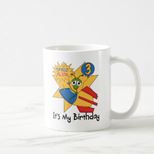 Taza De Café Espacio Extranjero 3er camisas de cumpleaños y reg