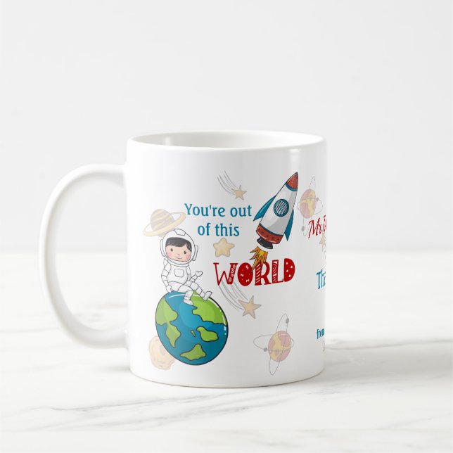 Taza De Café Espacio Fuera De Esta Mug De Apreciación De Maestr (Izquierda)